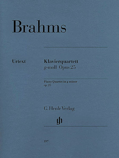 HAL LEONARD Brahms, J. (Krellmann, ed.): Piano Quartet, Op.25, No. 1, in G Minor (violin, viola, cello, and piano)