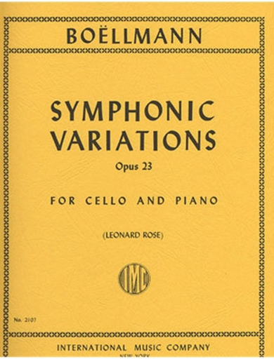 International Music Company Boellmann, L. (Rose): Symphonic Variations, Op. 23 (cello & piano)