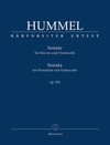 Barenreiter Hummel, J.N.: Sonata Op. 104 (cello and piano) Barenreiter Urtext