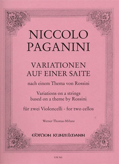 Paganini (Thomas-Mifune): Variations on a Theme of Rossini (2 cellos)