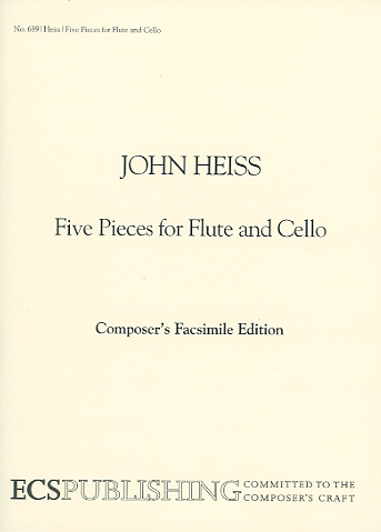 ECS Publishing Heiss: Five Pieces for Flute & Cello (flute & cello) ECS Publishing