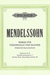 C.F. Peters Mendelssohn, F.: Works for Cello and Piano