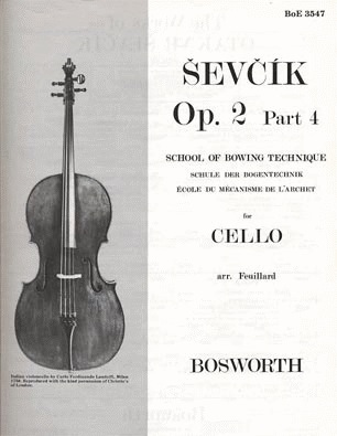 HAL LEONARD Sevcik, O.: Op.2 No.4 School of Bowing Technique (Cello)