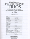 Carl Fischer Gazda, Doris: Progressive Trios (3 cellos)