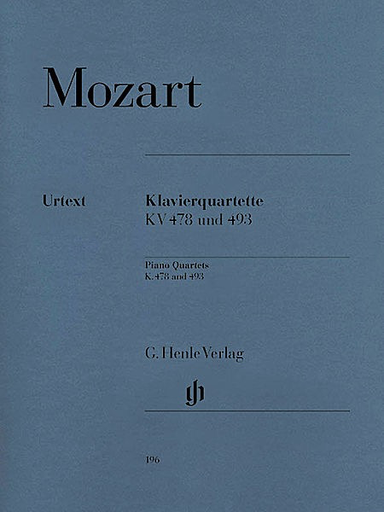 HAL LEONARD Mozart, W.A. (Herttrich, ed.): Piano Quartets,  KV. 478 and KV. 493, urtext (violin, viola, cello, and piano)