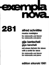 Edition Sikorski Schnittke, A./Kantscheli, G: Musica nostalgica/a smile for Slava (cello & piano)