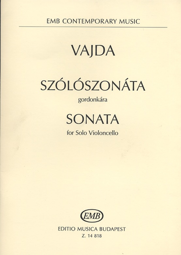 HAL LEONARD Vajda, Janos: Sonata for Solo Cello