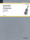 HAL LEONARD Duport Such): 21 Exercises  for Cello Solo