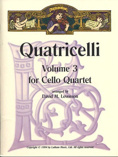 LudwigMasters Levenson, David: Quatricelli Vol.3 score & parts (4 cellos)
