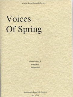 Carl Fischer Strauss, Johann (Martelli): Voices Spring (string quartet)
