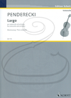 Schott Music Penderecki: Largo (cello & piano reduction) Schott