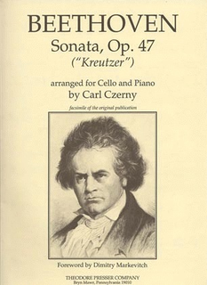 Carl Fischer Beethoven (Czerny)Sonata Op.47 ''Kreutzer''(cello & piano)