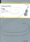 HAL LEONARD Kapustin: Elegy, Op.96 (cello & piano) Schott