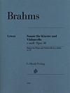 HAL LEONARD Brahms, J.: Sonata in E minor, Op.38 - URTEXT (cello & piano)