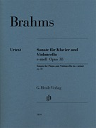 HAL LEONARD Brahms, J.: Sonata in E minor, Op.38 - URTEXT (cello & piano)