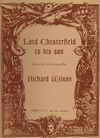 HAL LEONARD Wilson, Richard: Lord Chesterfield to his son (solo cello)