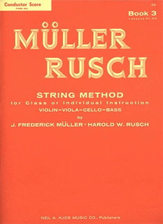 Muller, J.F. & Rusch, H.W.: (Score) String Method, Bk.3 (piano accompaniment)