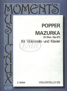 HAL LEONARD Popper, David: Mazurka in C, Op. 51 (cello & piano)