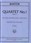 International Music Company Bartok, Bela: String Quartet No. 1 Op. 7 (set of parts)