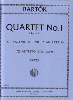International Music Company Bartok, Bela: String Quartet No. 1 Op. 7 (set of parts)