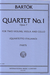International Music Company Bartok, Bela: String Quartet No. 1 Op. 7 (set of parts)