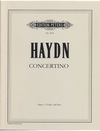 Haydn, F.J.: Concertino (Divertimento) in C, Hob XIV/3 (2 violins, cello, piano)