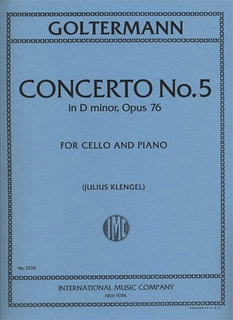 International Music Company Goltermann, G: Concerto #5 in d minor Op.76 (cello/piano)