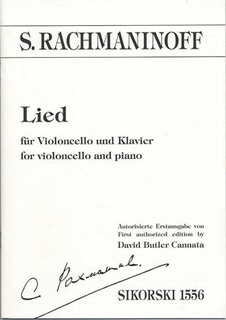 HAL LEONARD Rachmaninoff, Sergei: Lied for Cello & Piano