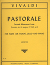 International Music Company Vivaldi, Antonio: Pastorale Second movement from Sonata in A major, F. XVI, n. 8 (flute or violin, cello, piano)