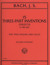International Music Company Bach, J.S.: 15 Three-Part Inventions-Terzetti (2 violins & cello)