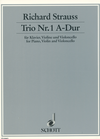 HAL LEONARD Strauss, Johann: Trio #1 in A (violin, Cello & piano)