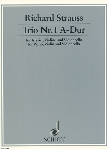HAL LEONARD Strauss, Johann: Trio #1 in A (violin, Cello & piano)