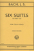 International Music Company Bach: Six Suites, S. 1007-1012 for cello solo