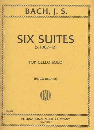 International Music Company Bach (Becker): 6 Suites, S.1007-1012 (cello) IMC