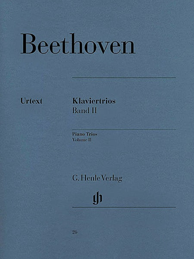 HAL LEONARD Beethoven, L.van: Piano Trios Vol.2 urtext (violin, cello, piano)