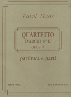 HAL LEONARD Haas, P.: String Quartet No.2, Op.7 - From the Monkey Mountains (string quartet)