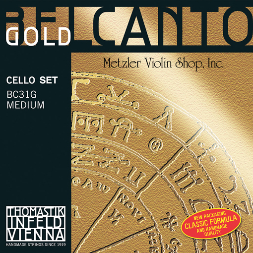 Thomastik-Infeld BELCANTO Gold cello string set, medium, by Thomastik-Infeld