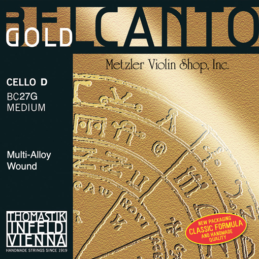 Thomastik-Infeld BELCANTO Gold cello D string, medium, by Thomastik-Infeld