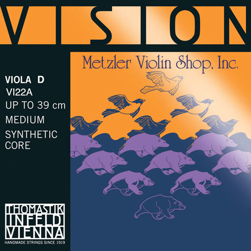 Thomastik-Infeld VISION viola D string, aluminum wound, medium, by Thomastik-Infeld