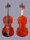 French French 3/4 Strad 1721 violin outfit, ca 1910