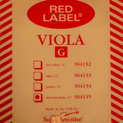 Super-Sensitive Red Label viola G string, 14"