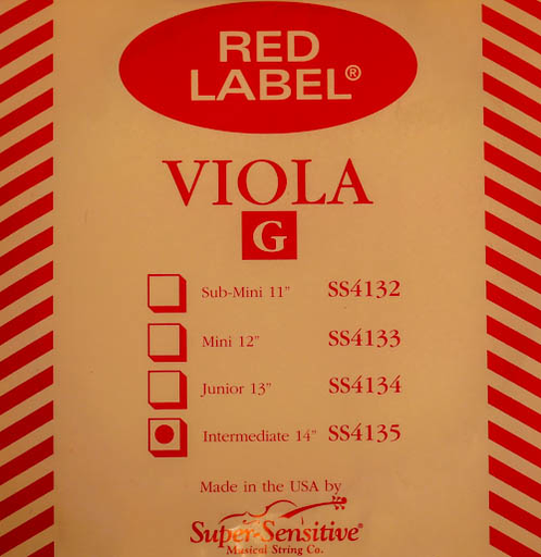 Super-Sensitive Red Label viola G 14"