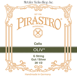 Pirastro Pirastro OLIV cello G string, gut/silver, medium (28 1/2)