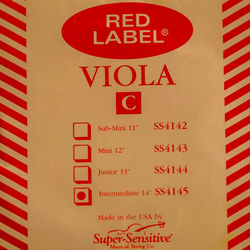 Super-Sensitive Red Label viola C string, 14"