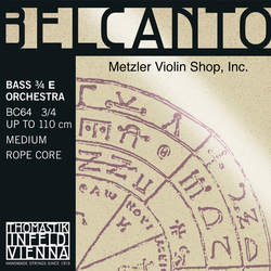 Thomastik-Infeld BELCANTO chrome-wound Bass E string, 3/4 orchestra, by Thomastik-Infeld