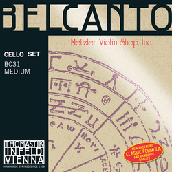Thomastik-Infeld BELCANTO cello string set, chrome / tungsten