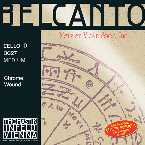 Thomastik-Infeld BELCANTO cello D string, chrome wound, medium, by Thomastik-Infeld