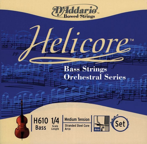 D'Addario D'Addario Helicore Orchestra 1/4 bass string set, medium