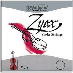 D'Addario ZYEX long viola string set (15"-17"), heavy