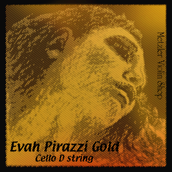 Pirastro Pirastro EVAH PIRAZZI GOLD cello D string, medium, chrome steel on steel